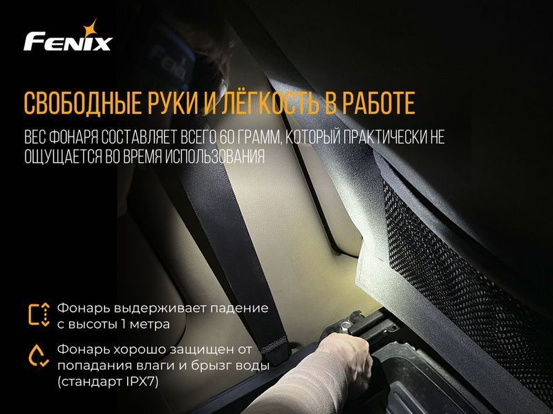 Ліхтар налобний Fenix HL15 чорний 44768 фото