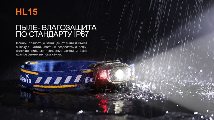 Ліхтар налобний Fenix HL15 чорний 44768 фото