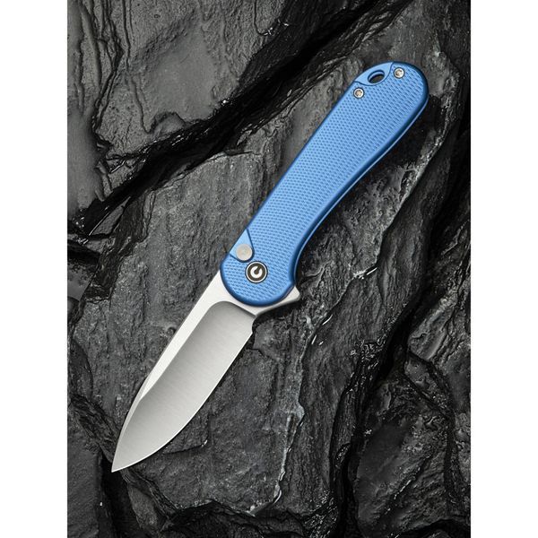 Ніж складаний кишеньковий Civivi Elementum II, (7.5 см) Nitro-V / Aluminum синій 69309 фото