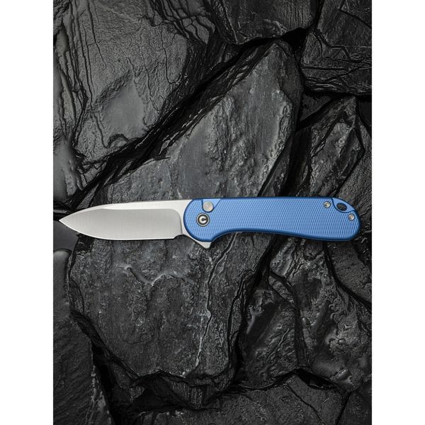 Ніж складаний кишеньковий Civivi Elementum II, (7.5 см) Nitro-V / Aluminum синій 69309 фото