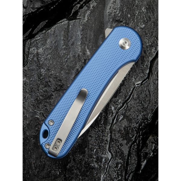 Ніж складаний кишеньковий Civivi Elementum II, (7.5 см) Nitro-V / Aluminum синій 69309 фото