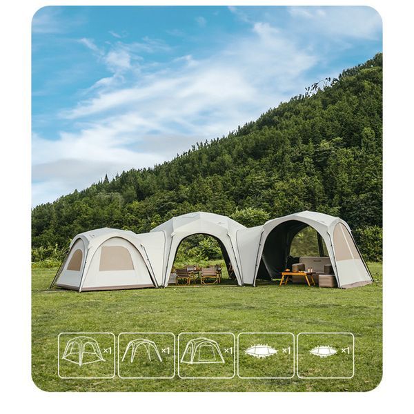 Тент для кемпінгу Naturehike CNK230WS014, 4.6 м * 4,0 м, бежевий 69520 фото