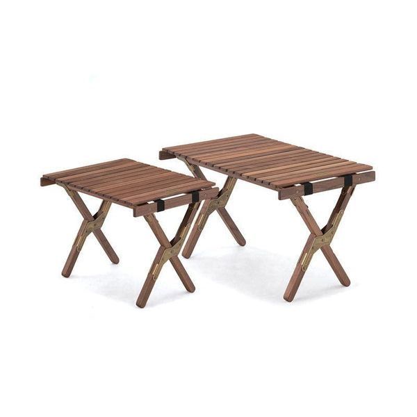 Стіл розкладний Naturehike HTM Roll Table NH21JJ001; дерево; Розмір M; чорний горіх 58337 фото