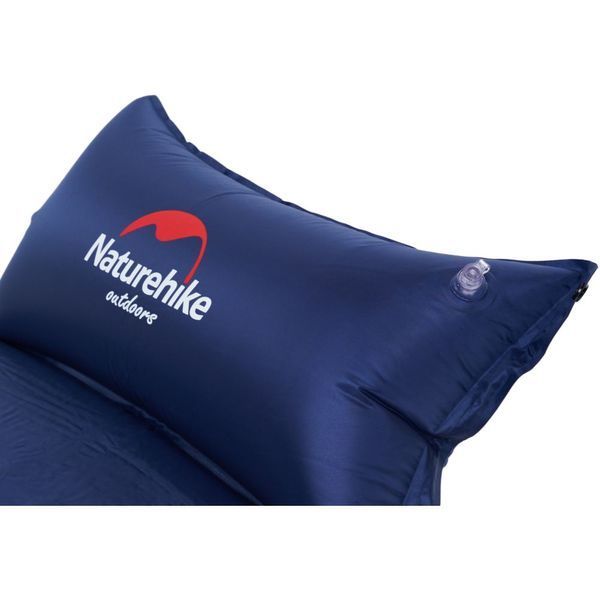 Килимок самонадувний з подушкою Naturehike NH15Q002-D; 25мм; темно-синій 57484 фото