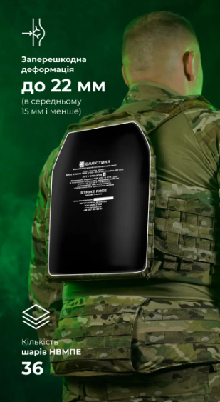 Баллистический пакет под бронеплиту (1 класс | L | 27&times;33 см | 520 г | НВМПЭ ✡ Израиль) ТМ Баллистика Bal-00028 фото