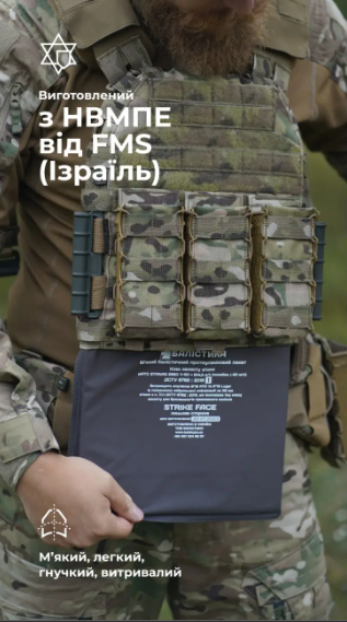 Баллистический пакет под бронеплиту (1 класс | L | 27&times;33 см | 520 г | НВМПЭ ✡ Израиль) ТМ Баллистика Bal-00028 фото