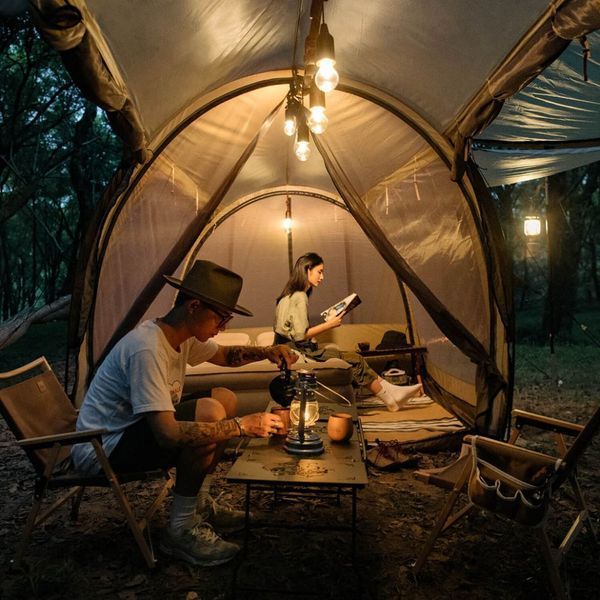 Ліхтар вуличного освітлення з акумулятором Naturehike NH21ZM002, коричневий 62954 фото