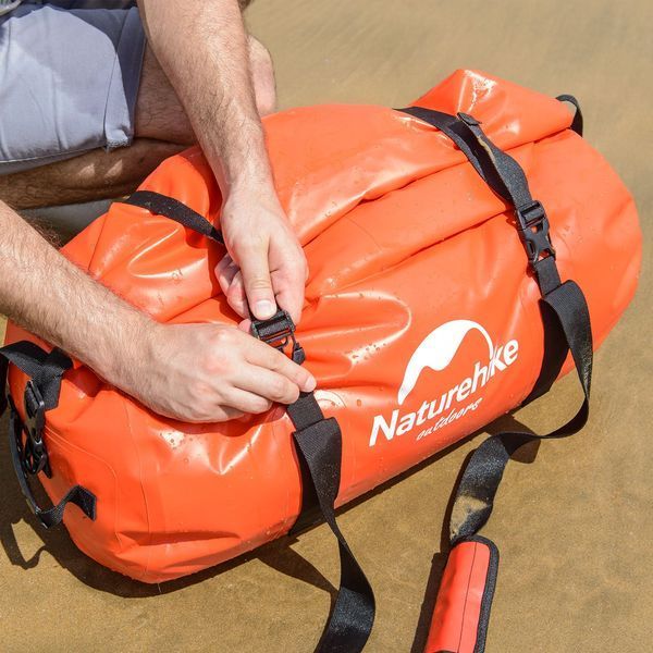 Сумка-баул водонепроникна Naturehike NH20FSB03; 60 л; червона 65709 фото