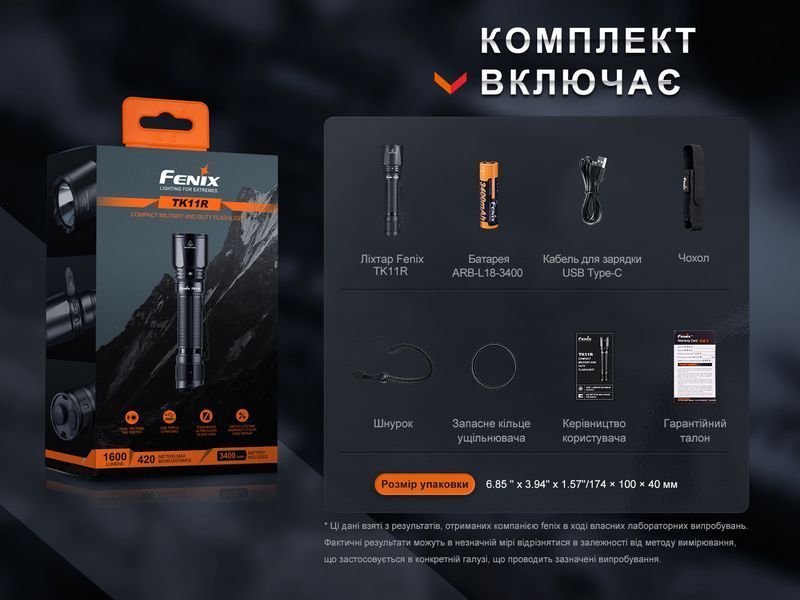 Ліхтар ручний Fenix TK11R 64394 фото