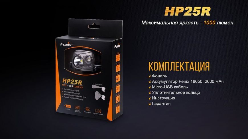 Ліхтар налобний Fenix HP25R 44981 фото