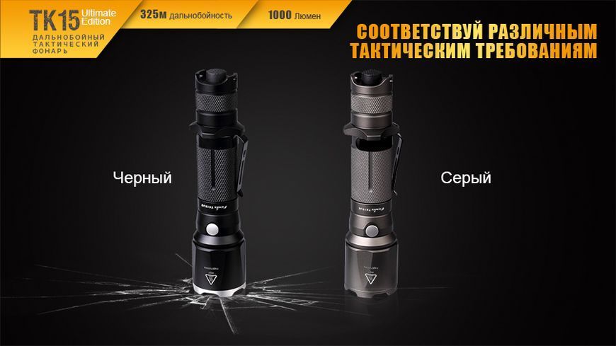 Ліхтар ручний Fenix TK15UE2016 чорний 45310 фото