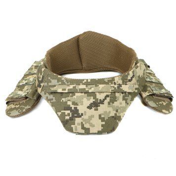 Баллистическая защита шеи, горжет Gen 2, 1 или 2 класса, Cordura Invista USA 500D пиксель, MOLLI K27983-2 фото