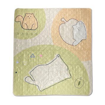 Килимок для пікніка водостійкий Naturehike CNK2350WS010, 210x240 см, світло-салатовий з принтом 68987 фото