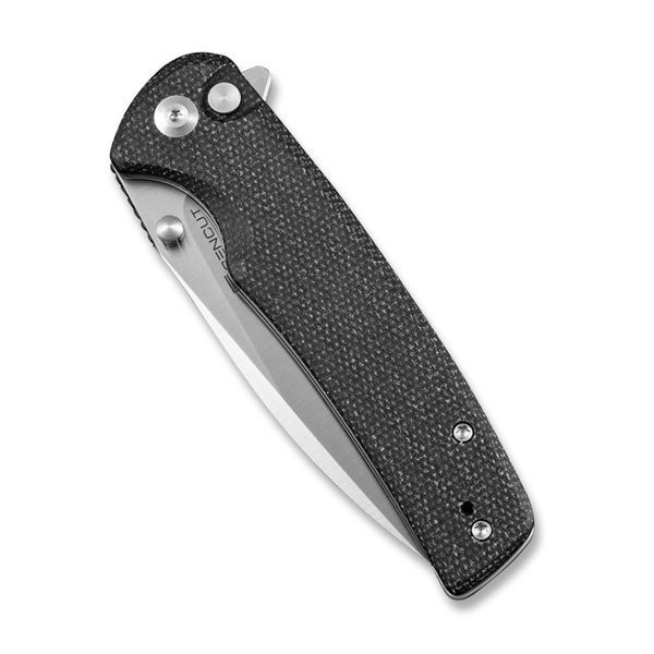 Ніж складаний туристичний Sencut Sachse, (8.8 см) 9Cr18MoV / Micarta чорний 64317 фото
