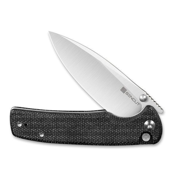 Ніж складаний туристичний Sencut Sachse, (8.8 см) 9Cr18MoV / Micarta чорний 64317 фото