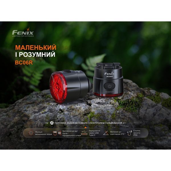 Велофара задня Fenix BC06R 68547 фото