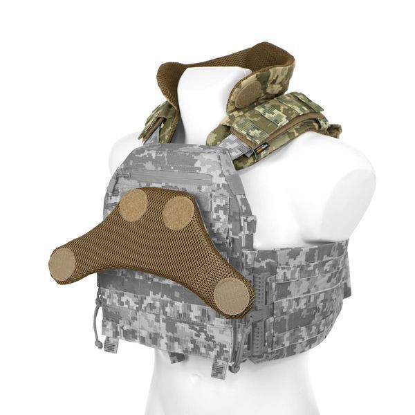 Баллистическая защита шеи, горжет Gen 2, 1 или 2 класса, Cordura Invista USA 500D пиксель, MOLLI K27983-2 фото