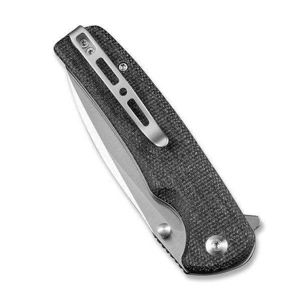 Ніж складаний туристичний Sencut Sachse, (8.8 см) 9Cr18MoV / Micarta чорний 64317 фото