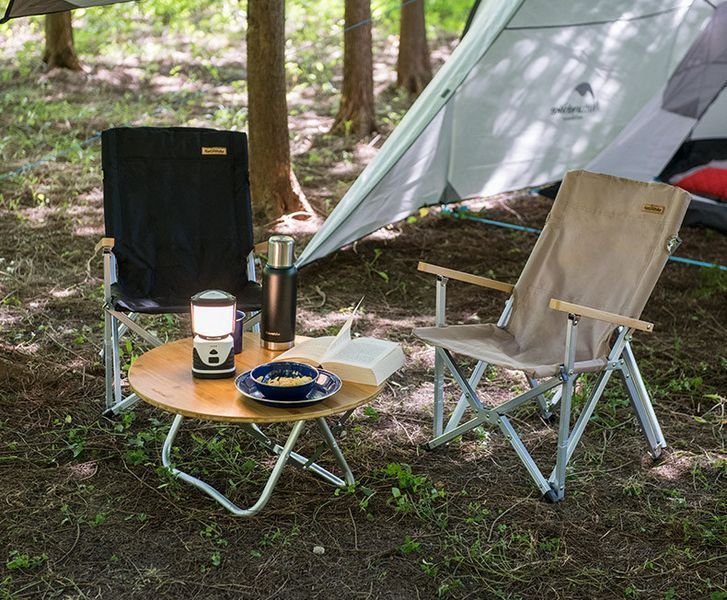 Крісло складане Naturehike Shangye NH19JJ004; алюміній; чорний 58356 фото