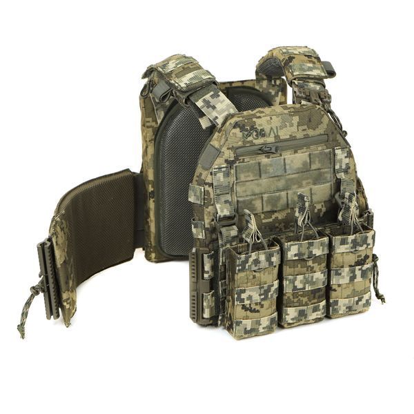 Плитоноска МИЦЬ 2.0 пиксель с функцией быстрого сброса (PLATE CARRIER) МОЛЛИ PL-002 фото