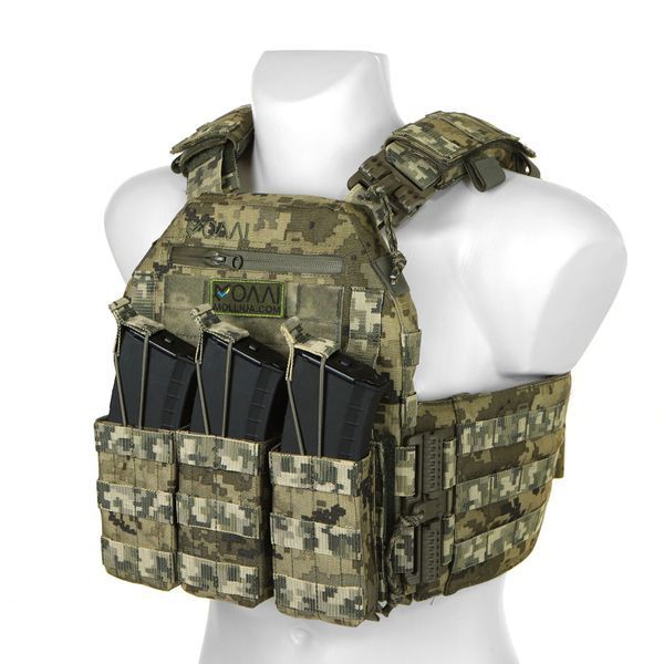Плитоноска МИЦЬ 2.0 пиксель с функцией быстрого сброса (PLATE CARRIER) МОЛЛИ PL-002 фото