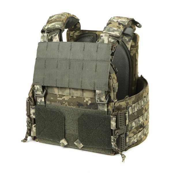 Плитоноска МИЦЬ 2.0 пиксель с функцией быстрого сброса (PLATE CARRIER) МОЛЛИ PL-002 фото
