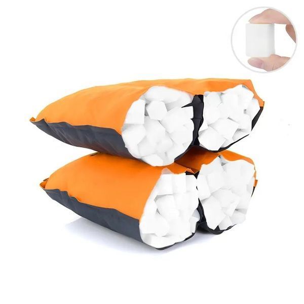Подушка самонадувна Naturehike Sponge automatic NH17A001-L, помаранчевий 57544 фото