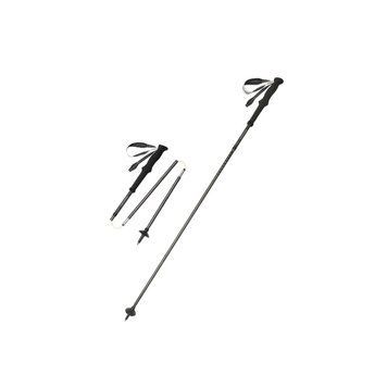Трекінгова палиця Naturehike CNK2450DS017, 130 см, чорна 71412 фото