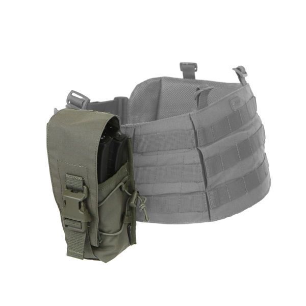 Универсальный закрытый подсумок под магазины AK и AR Ranger Green MOLLI PS-088 фото