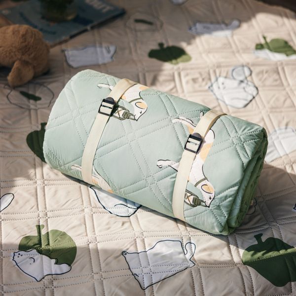 Килимок для пікніка водостійкий Naturehike CNK2350WS010, 145x170 см, зелений з принтом 69523 фото