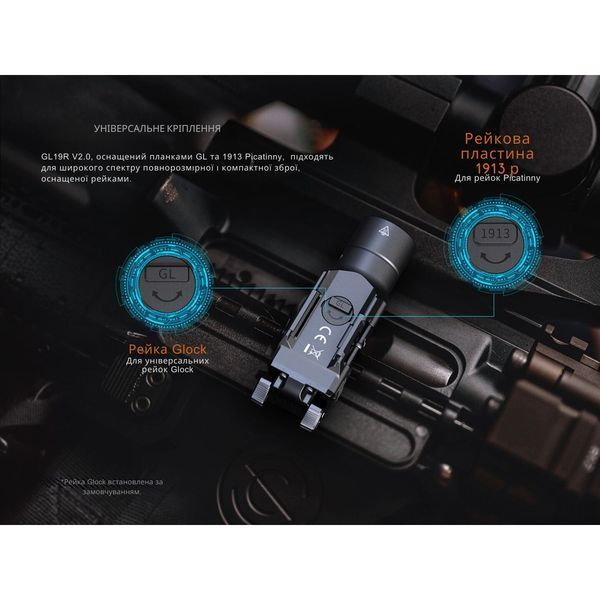 Ліхтар до пістолета Fenix GL19R V2.0 68654 фото