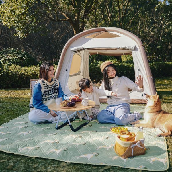 Килимок для пікніка водостійкий Naturehike CNK2350WS010, 145x170 см, зелений з принтом 69523 фото
