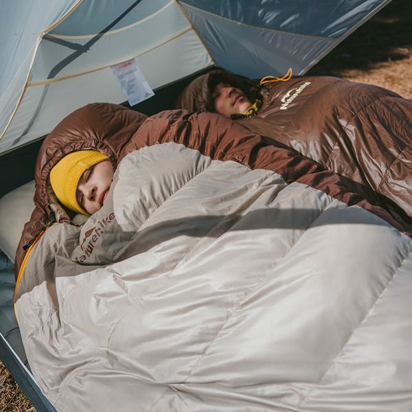 Спальник з натуральним пухом Naturehike Snowbird CNK2550WS014; p-р M; коричневий 400 г 71463 фото