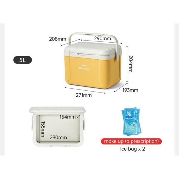 Туристичний холодильник Naturehike CNK2450CF012, 5 л, зелений 71535 фото