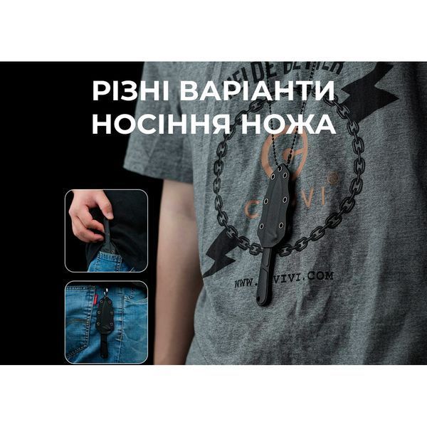 Ніж Civivi Mini Elementum Fixed Blade C23010-1 67372 фото