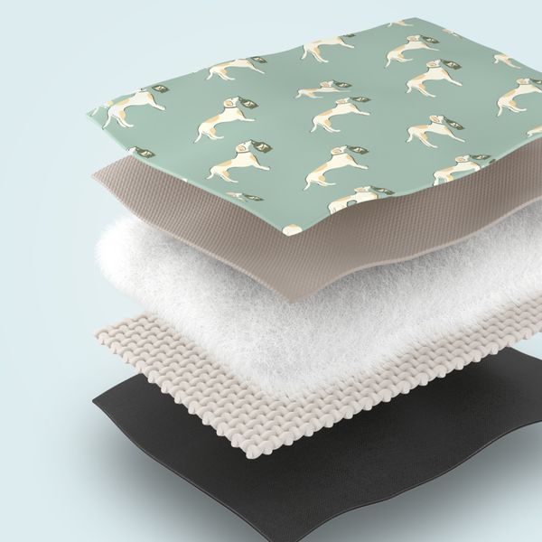 Килимок для пікніка водостійкий Naturehike CNK2350WS010, 145x170 см, зелений з принтом 69523 фото