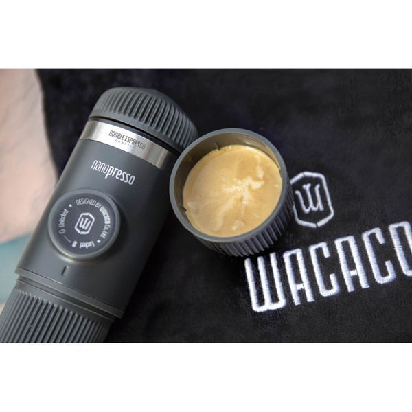 Портативна еспресо-кавоварка Wacaco Nanopresso Grey 69046 фото