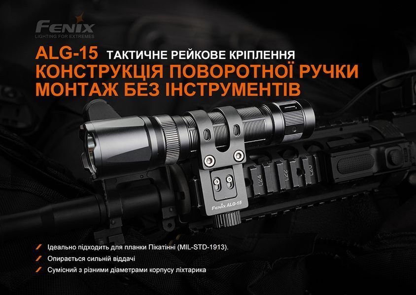 Кріплення на зброю для тактичних ліхтарів Fenix ALG-15 60553 фото