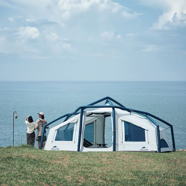 Намет надувний Naturehike CNK2300ZP012, блакитний великий 65735 фото
