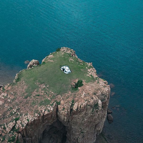 Намет надувний Naturehike CNK2300ZP012, блакитний великий 65735 фото