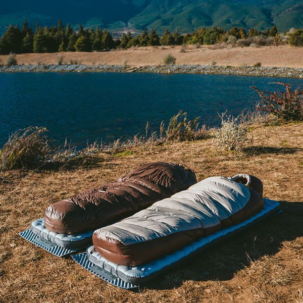 Спальник з натуральним пухом Naturehike Snowbird CNK2550WS014; p-р L; коричневий 400 г 71464 фото