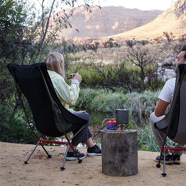 Крісло складане NaturehikeYL06 Alu Folding Moon Chair NH18Y060-Z; чорний 59459 фото