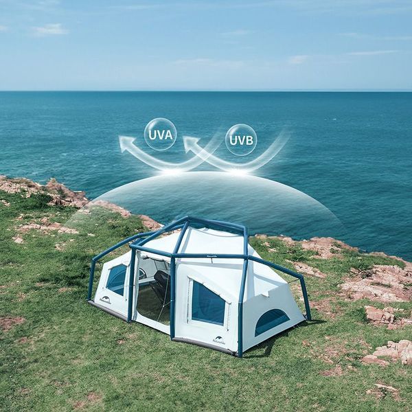 Намет надувний Naturehike CNK2300ZP012, блакитний великий 65735 фото