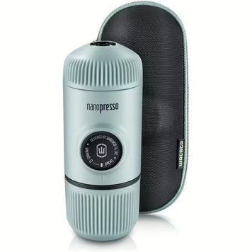 Портативна еспресо-кавоварка Wacaco Nanopresso блакитна з чохлом, механічна, для меленої кави 69048 фото