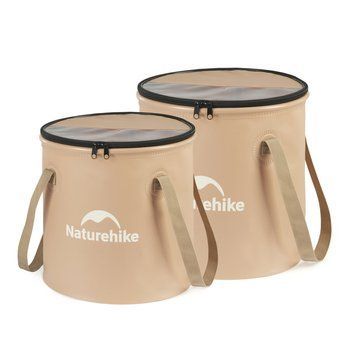 Складане відро для води з ЕВА Naturehike CNK2350CF010, 20&nbsp;л, бежевий 69526 фото