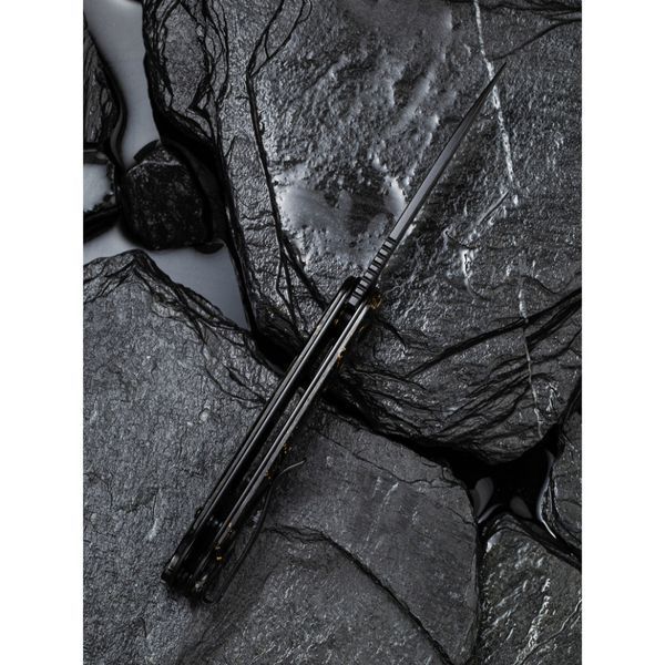 Ніж складаний кишеньковий Civivi Elementum, (7.5 см) Damascus / Carbon Fiber сірий 70870 фото
