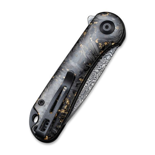 Ніж складаний кишеньковий Civivi Elementum, (7.5 см) Damascus / Carbon Fiber сірий 70870 фото