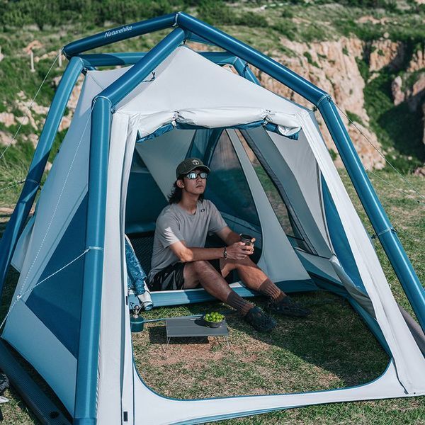 Намет надувний Naturehike CNK2300ZP012, блакитний малий 65736 фото