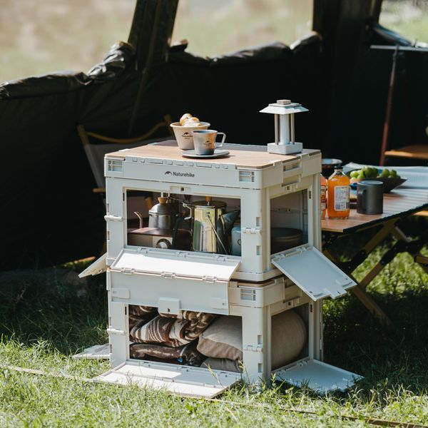 Складаний контейнер Naturehike CNK2450XB020, 23 л, бежево-сірий 68993 фото
