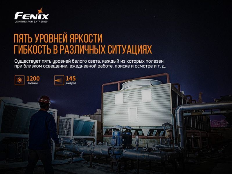 Ліхтар налобний Fenix HM61R + Складний ніж Ruike S22 Чорний 57029 фото